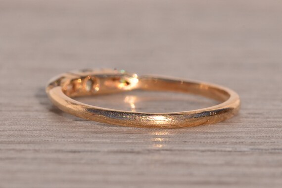 Antique Natural Diamond Band in Yellow Gold - image 3
