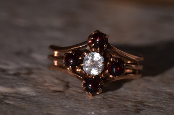 Original Victorian Rose Gold Boho Ring - image 2