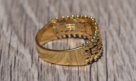 Flexible Yellow Gold Trendy Ring - image 4