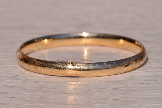 Child's Yellow Gold Bangle Bracelet - image 4