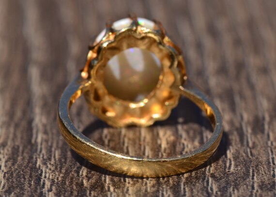 Signed Australian Opal Ring - image 3