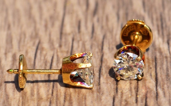 Infant Diamond Earrings With Screw Back 2024 | favors.com