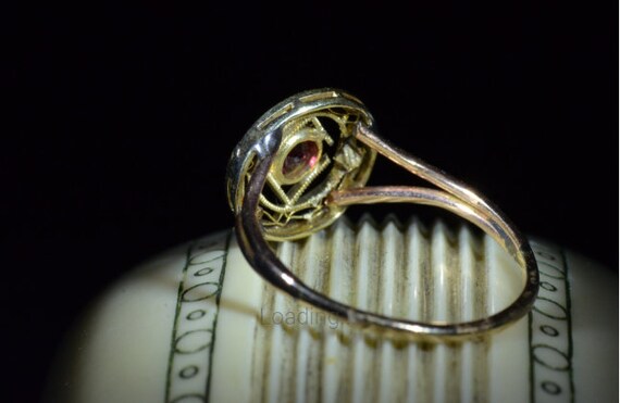 Filigree Ring set with Ruby - image 8