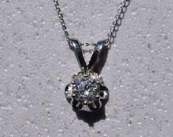 solitaire pendant buttercup diamond necklace