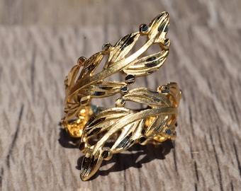 Yellow Gold Floral Statement Ring