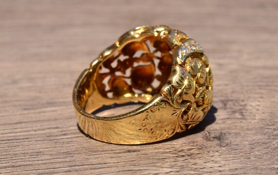 Rococo Era Ruby and Diamond Ring - image 4