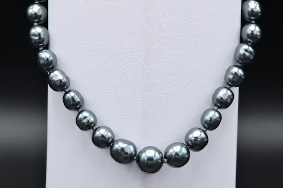 Sterling silver Toggle Style Beaded Necklace - image 1