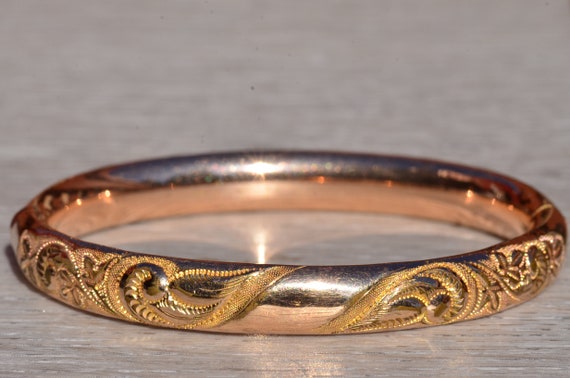 Art Nouveau Bracelet, W.M.C., Wolcott Manufacturing Bangle - Etsy