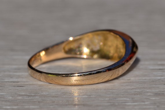 Retro or Mid Century Multicolor Gold Cocktail Ring - image 4