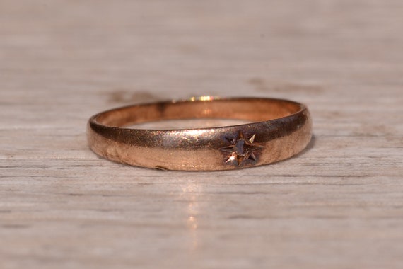 Antique Childs Diamond Ring in Rose Gold - image 5