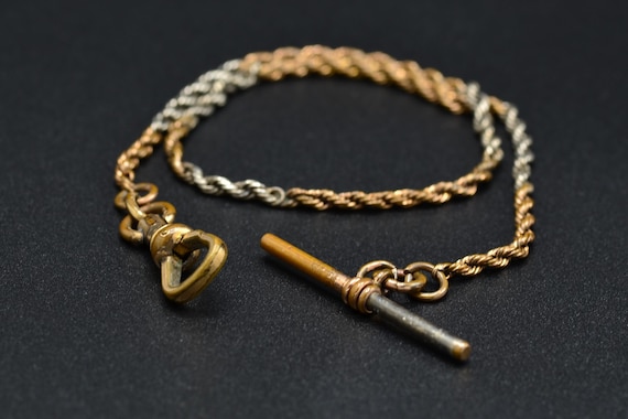 Two Tone Gold Filled Watch Chain - image 1