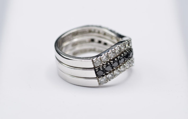 Trio of Sterling Silver Stacking Wave Bands