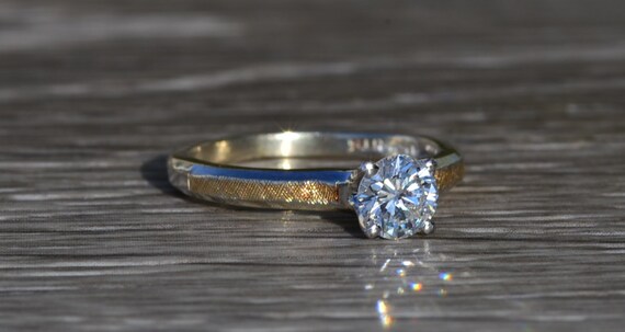 Ladies 14K Two Tone 0.50 CTW Diamond Engagement R… - image 5