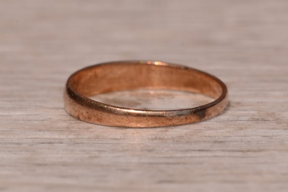Antique Childs Diamond Ring in Rose Gold - image 3