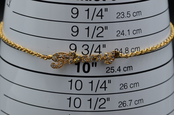Ladies Signature Ginny Name Anklet set with Diamo… - image 4