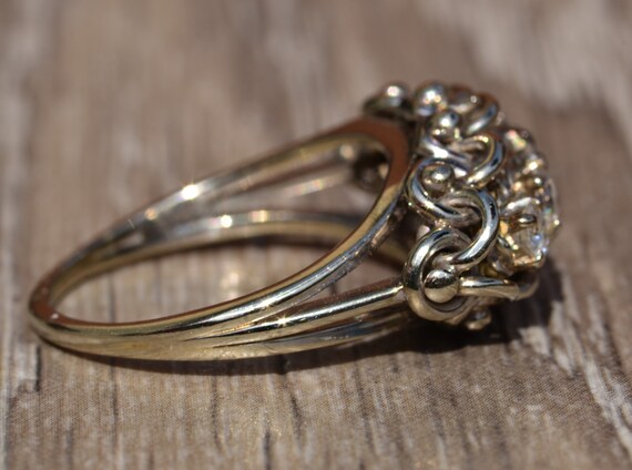 Handmade Platinum and Diamond Ring - image 3