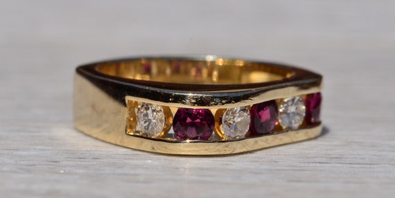 Modern Ruby and Diamond Band - image 5