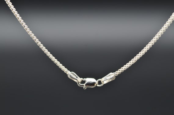 Ladies 18" White Gold Specialty Chain - image 2