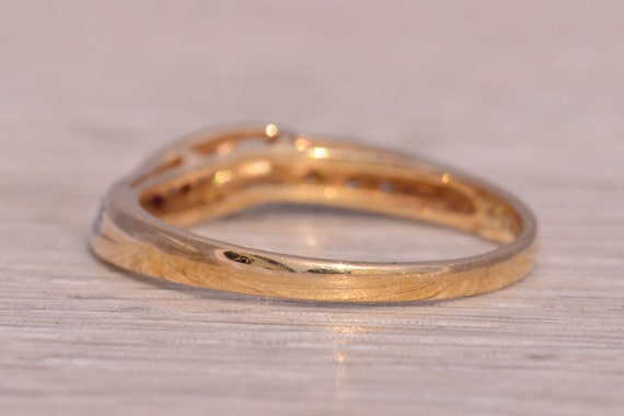 Ruby and Natural Diamond Ring in Yellow Gold - image 3