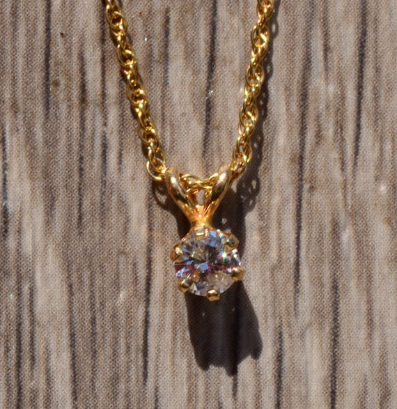 Diamond Solitaire Necklace