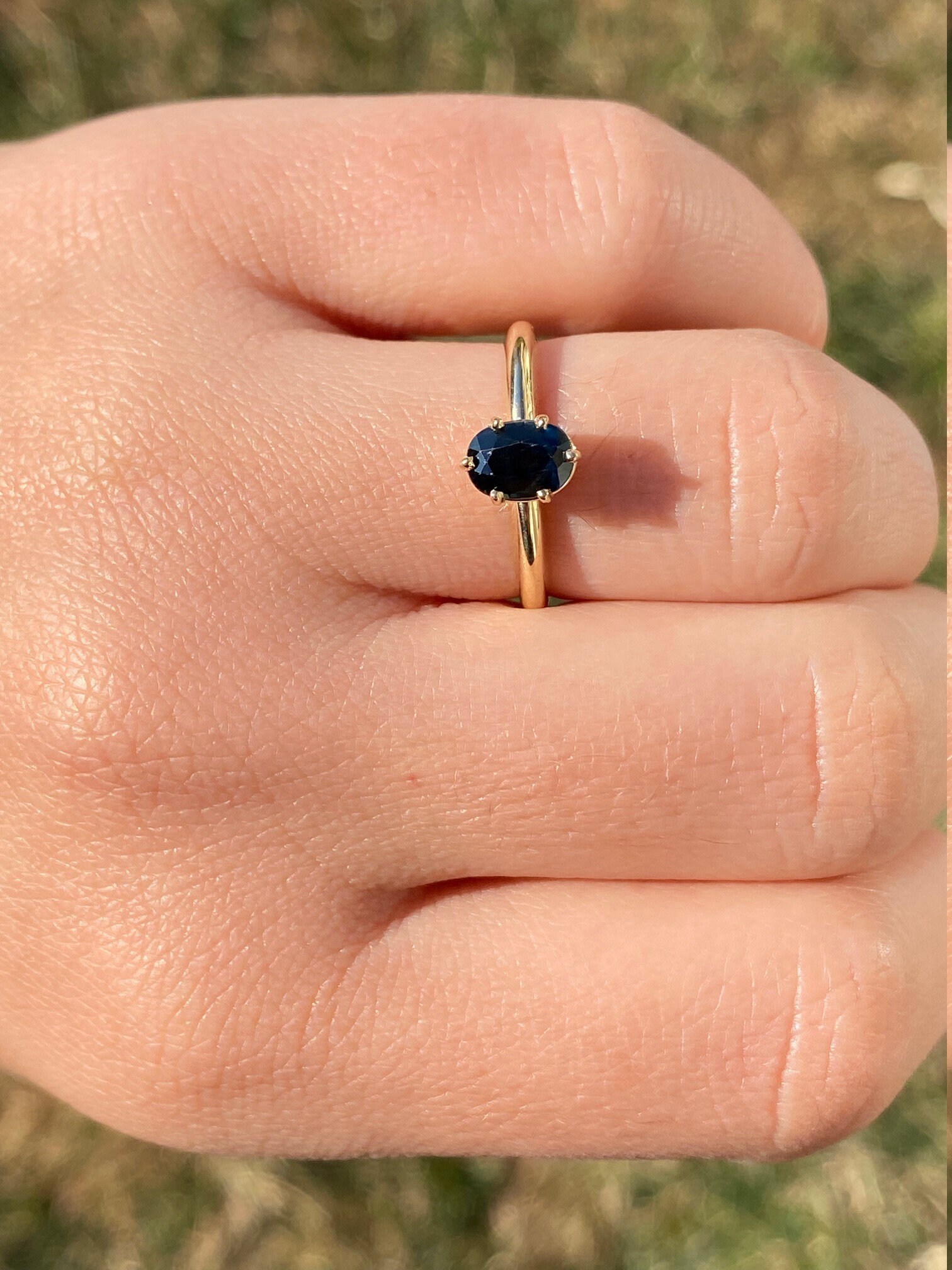 Midnight blue sapphire ring sale