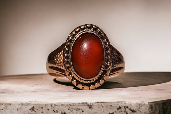 Antique shop carnelian rings