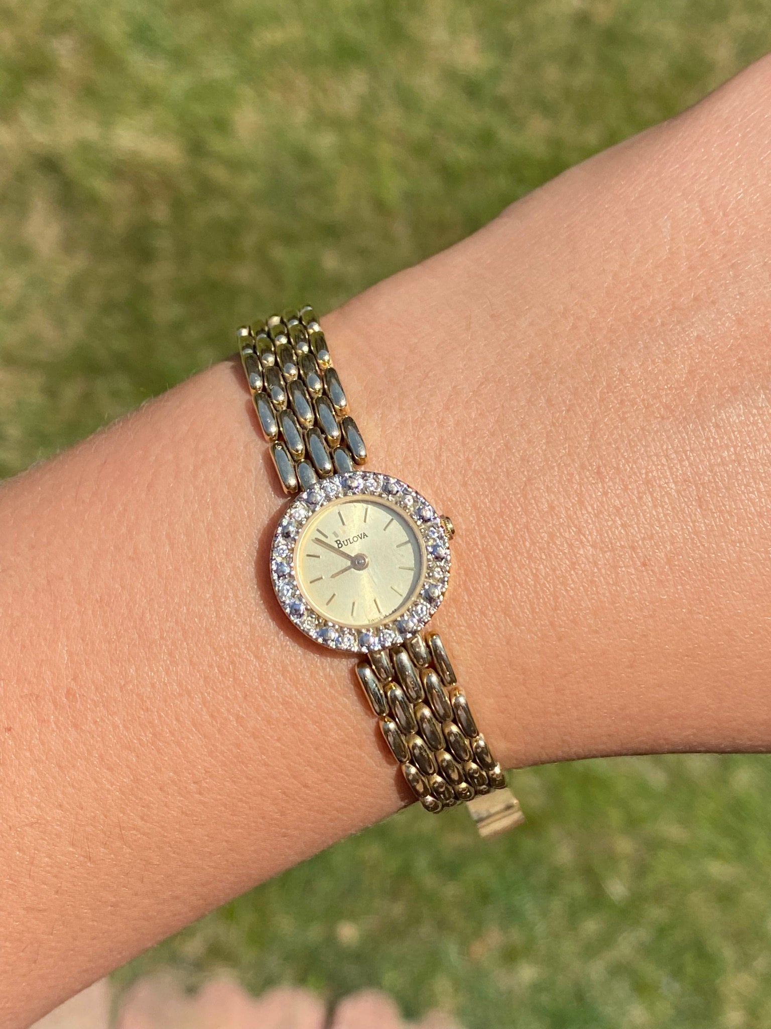 Bulova watch gold diamond new arrivals