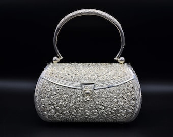 Vintage Solid Silver Handbag