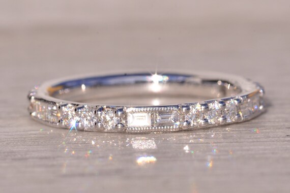 Gabriel and Company Signed Band with Natural Diam… - image 5