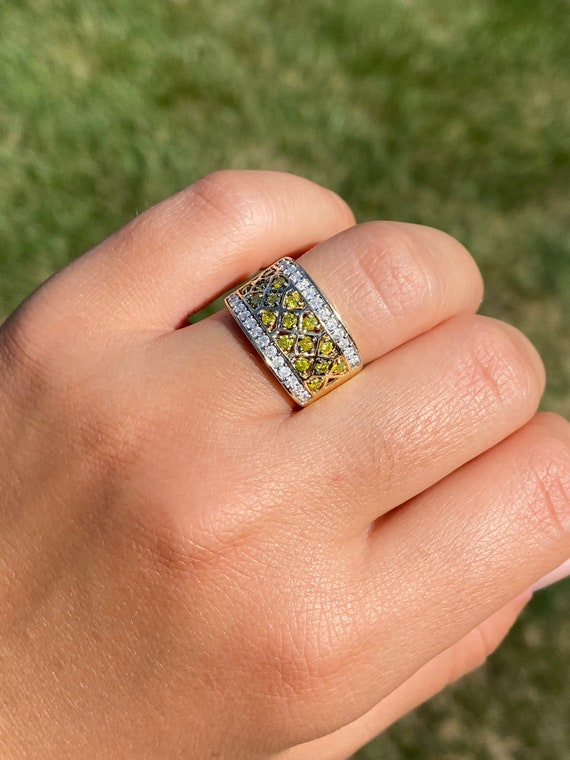 Yellow gold 2024 cocktail ring