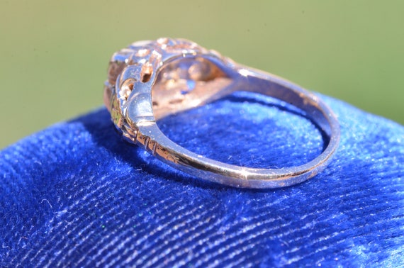 Antique Two Tone Engagement Ring - image 2