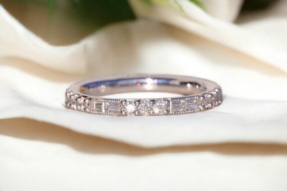 Gabriel and Company Signed Band with Natural Diam… - image 10