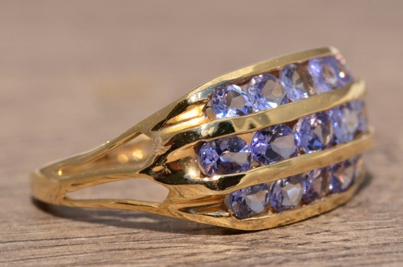 Contemporary Tanzanite Statement Ring - image 4