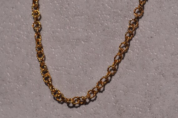 Yellow Gold Specialty Twisted Chain Link Chain - image 2