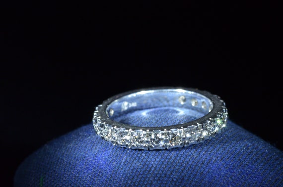 Platinum & Diamond Stackable Ring set with Diamon… - image 3