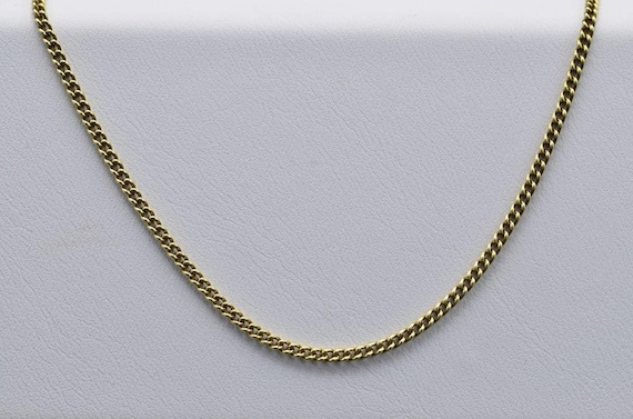Buy 14 Karat Yellow Gold Curb Chain Online in India Etsy