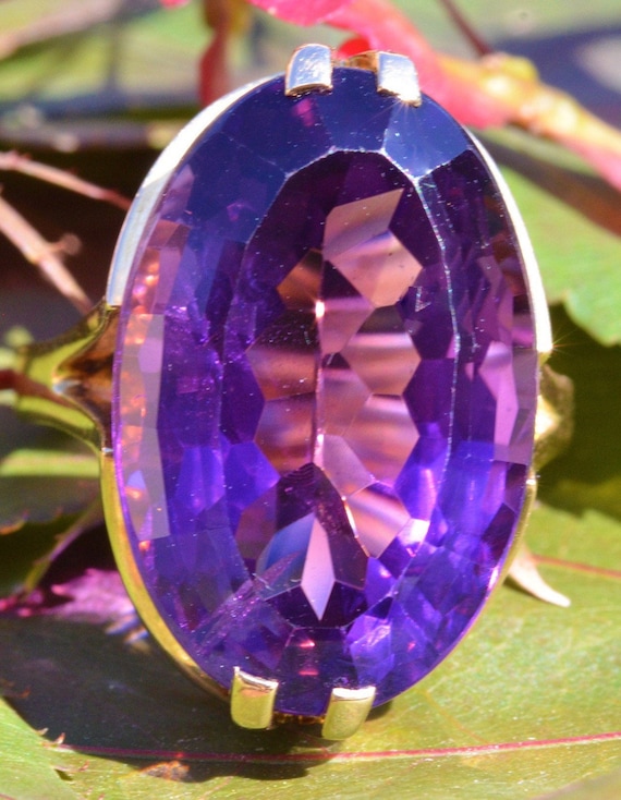 Outstanding Amethyst Cocktail Ring