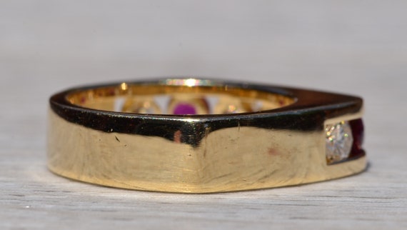 Modern Ruby and Diamond Band - image 4