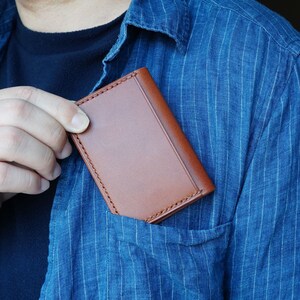 Personalisierte Leder Karte Halter Brieftasche Front Pocket Card Brieftasche handgemachte minimalistische Visitenkarte Fall für Männer Frauen