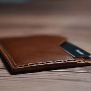 Portacarte in tasca frontale sottile portafoglio minimalista custodia per uomini donne, compleanno a mano personalizzato, regali di Natale per lui lei