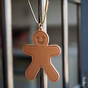 Gingerbread Man Leather Cute Kawaii Keychain Key Ring Key Chain for Women Men, Lovely Funny Gifts for Her Him image 8