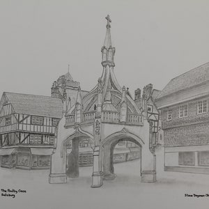 Poultry Cross,  Salisbury, Market cross, Medieval crosses, Market places, Old buildings, Historic images, magna carta,