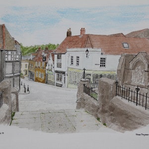 Frome pictures, Frome paintings, Frome watercolours, Paintings of Frome, Frome streets, Watercolours of Frome