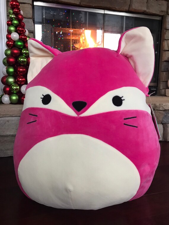 Squishmallow 16 Pink Fox Plushie | Etsy