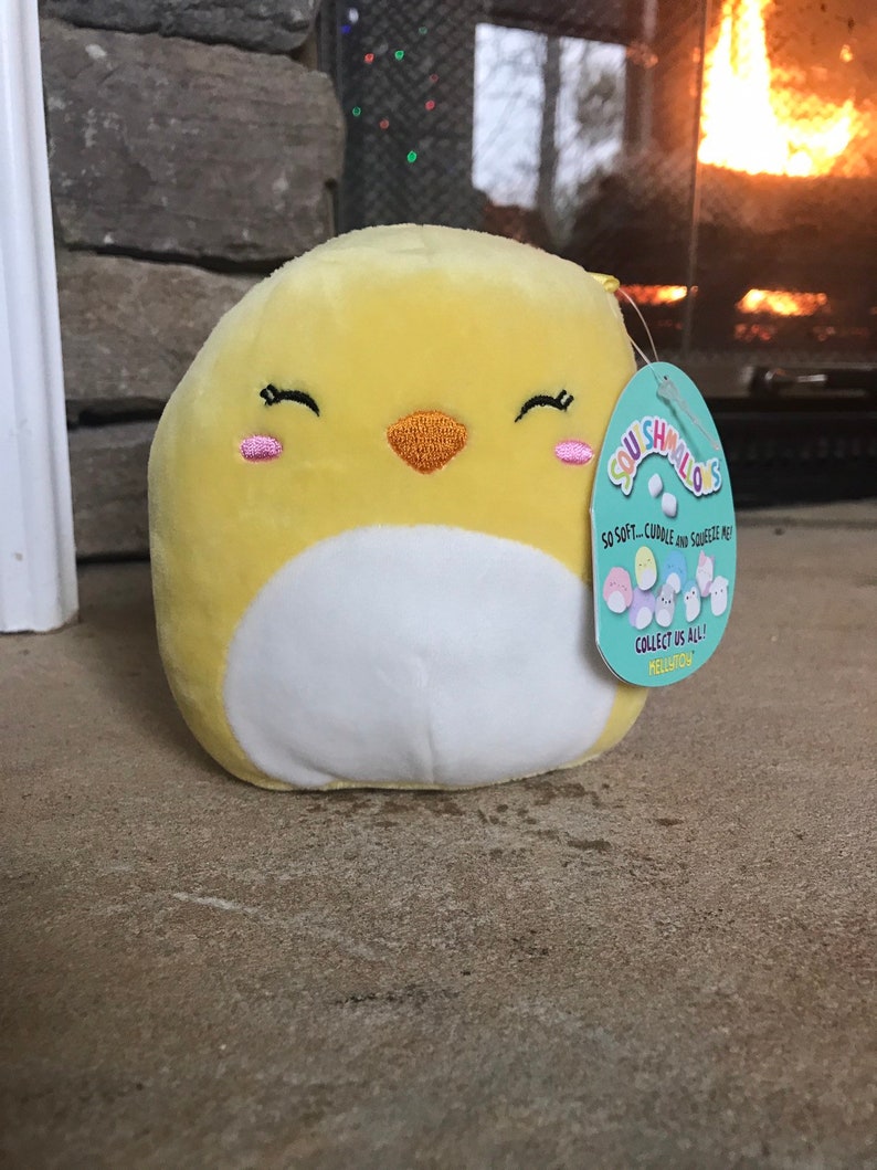 5 Squishmallow Yellow Baby Chick Plushie