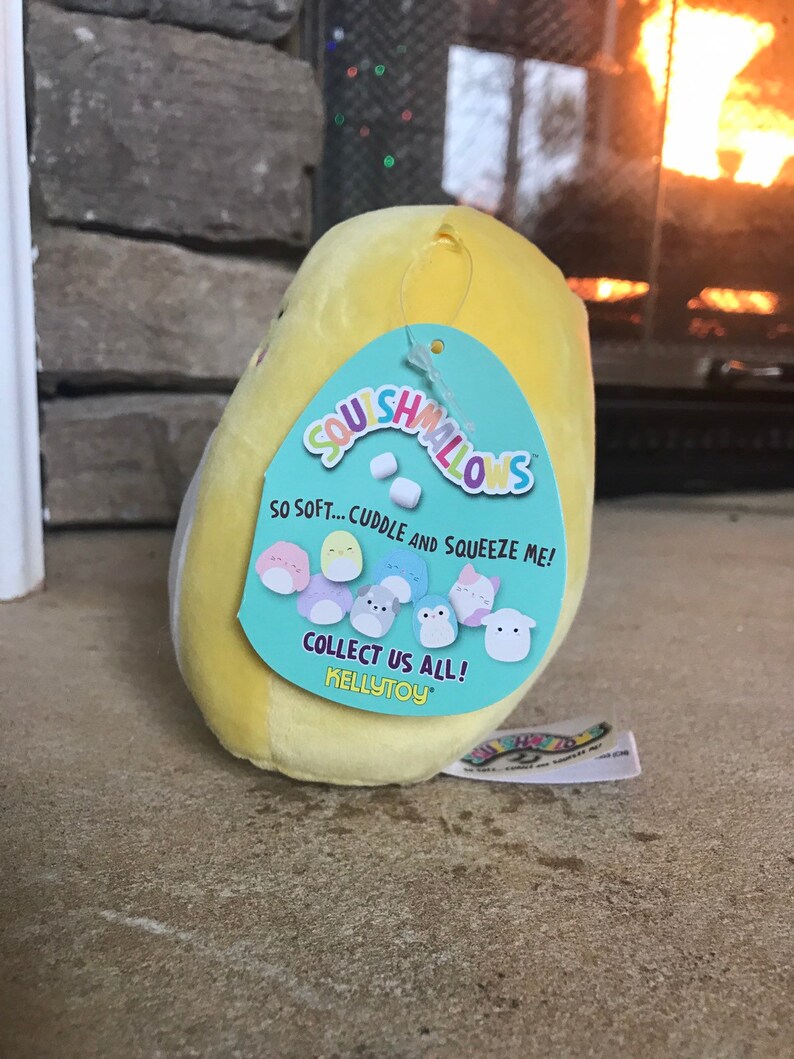 5 Squishmallow Yellow Baby Chick Plushie