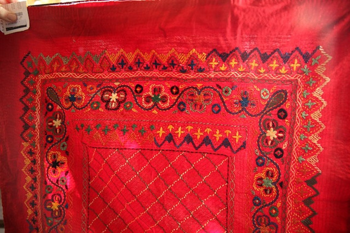 Bengali Hand Embroidered Tapestry kantha Etsy