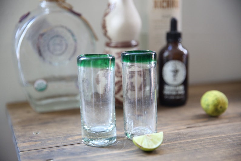Mexican Shot Glass Set of 2 Etsy