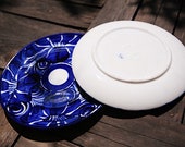 Talavera Clay Azul Mexican Ceramic 10 in Dinner Plate Set of 2