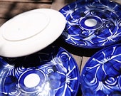 Talavera Clay Azul Mexican Ceramic 10 in Dinner Plate Set of 4